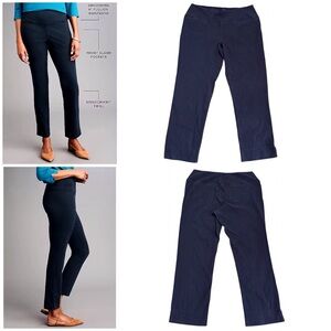 J.Jill Heritage Style Wearever Smooth-Fit Knit Pull-on Jeans in Navy Size Large